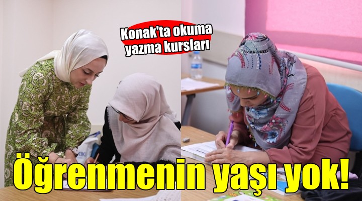 Konak’ta okuma yazma sevgisinin yaşı yok