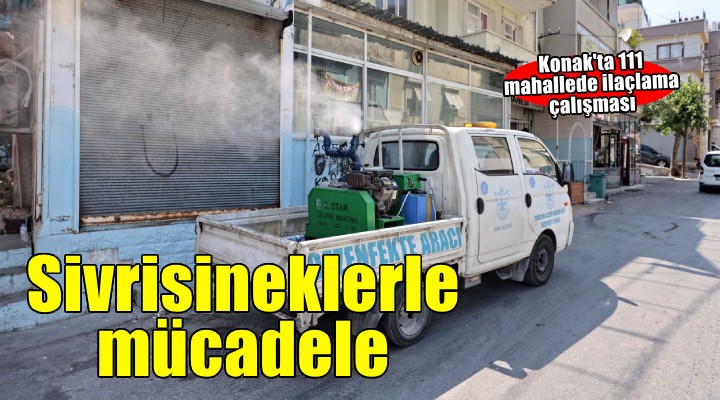 Konak'ta sivrisineklere karşı etkin mücadele