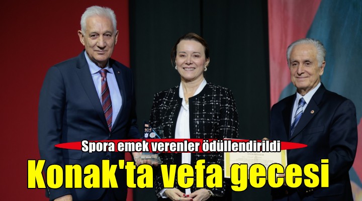 Konak’ta spora emek verenler ödüllendirildi