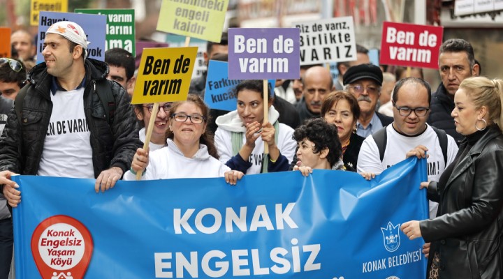 Konak’tan Engelliler Günü’nde farkındalık yürüyüşü!