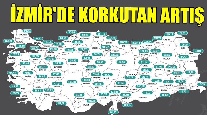 Koronavirüs il haritası açıklandı... İZMİR'DE KORKUTAN ARTIŞ!