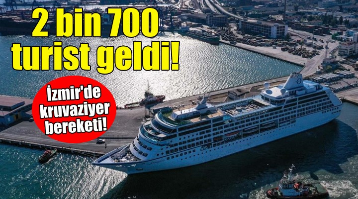 Kruvaziyer bereketi... 2 bin 700 turist getirdi!