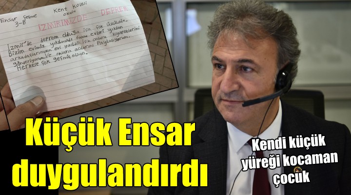 Küçük Ensar duygulandırdı!