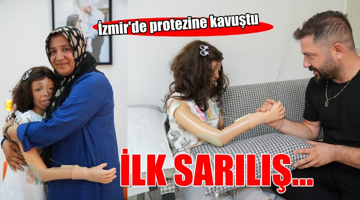 Küçük Sinem protez koluna İzmir'de kavuştu