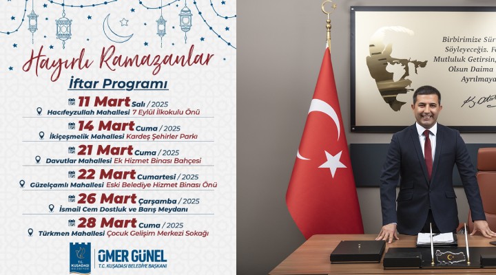 Kuşadası Belediyesi bu Ramazan'da iftar sofrasını hemşehrileriyle paylaşacak