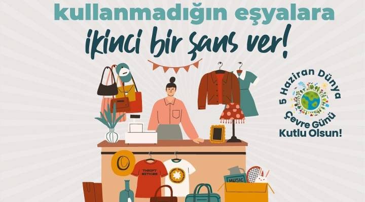 Kuşadası Belediyesi'nden Dünya Çevre Günü'ne özel 'Takas Dükkanı' etkinliği