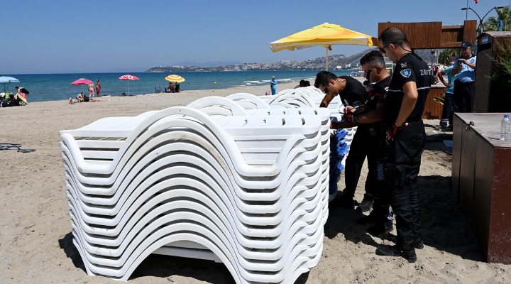 Kuşadası'nda kıyı şeridini işgal edenlere göz açtırılmıyor!