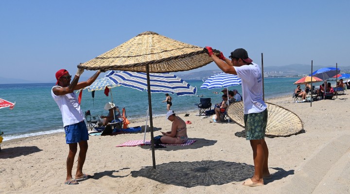 Kuşadası'nda ücretsiz şemsiye ve şezlong uygulaması sürüyor!