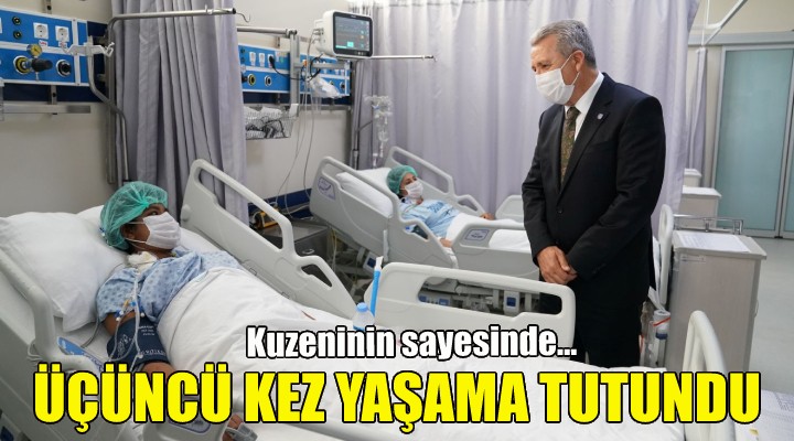 Kuzeninin sayesinde 3. kez yaşama tutundu!