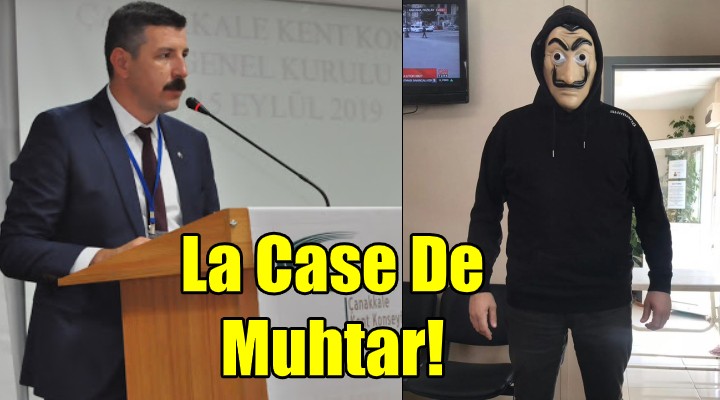 La Case De Muhtar'dan maskeli protesto