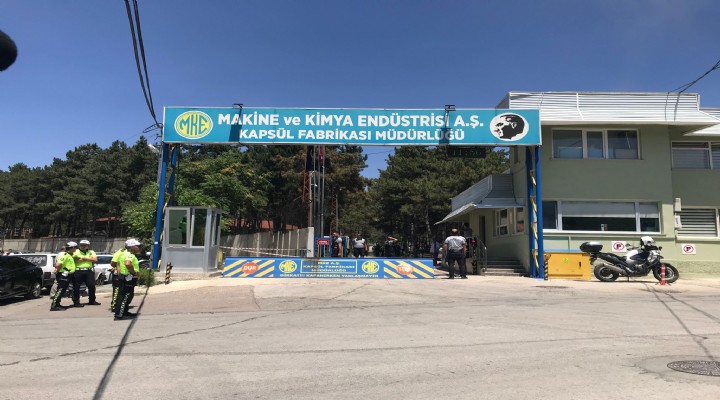 MKE fabrikasında patlama!