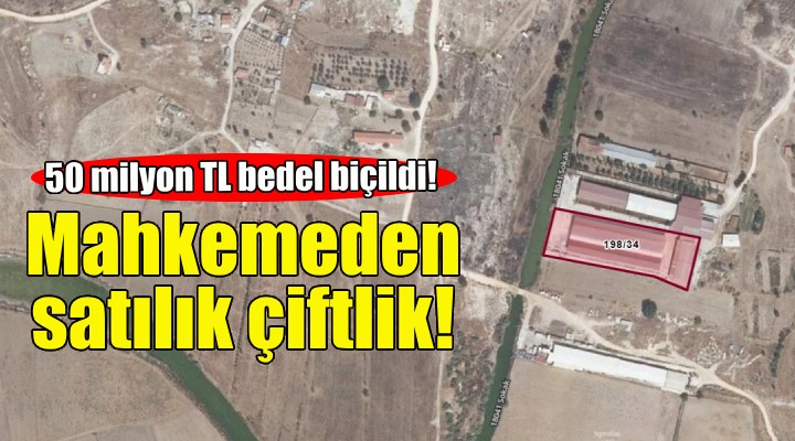 Mahkemeden satılık çiftlik... 50 milyon TL değer biçildi!