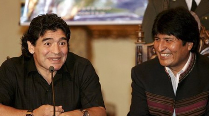 Maradona'dan Morales'e destek mesajı!