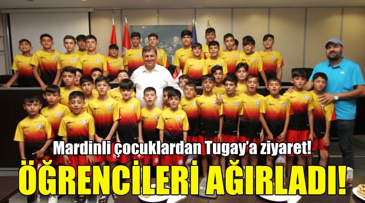 Mardinli çocuklardan Başkan Tugay'a ziyaret!