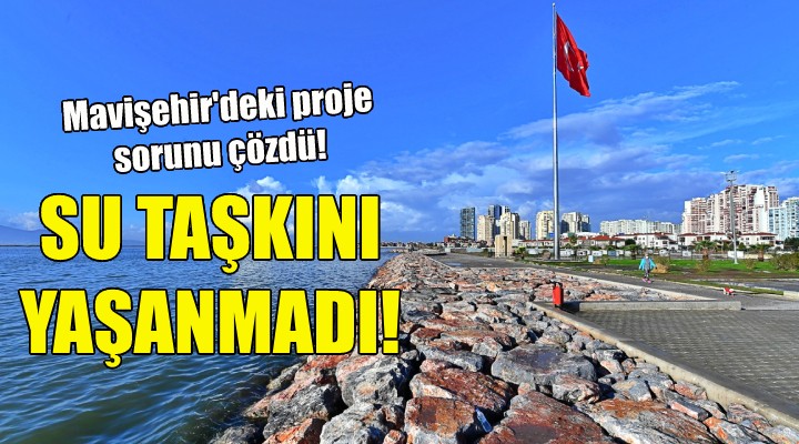 Mavişehir'de su taşkını yaşanmadı!