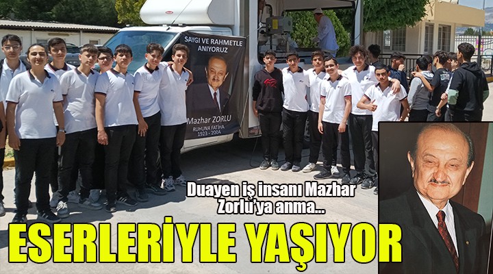 Mazhar Zorlu, eserleriyle yaşıyor