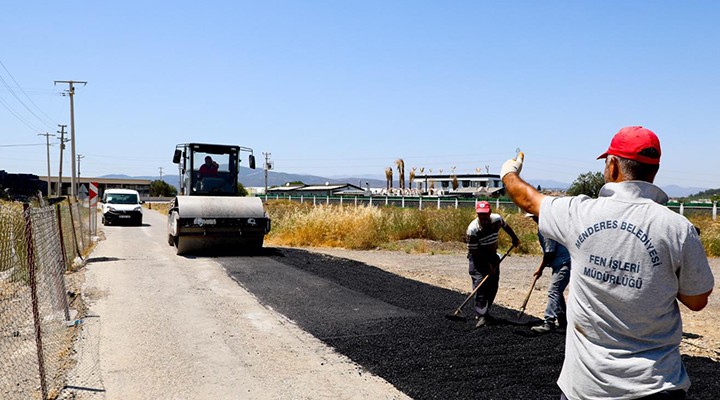 Menderes Sancaklı'nın yolları yenileniyor