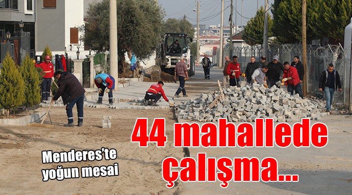 Menderes'te 44 mahallede yoğun mesai...