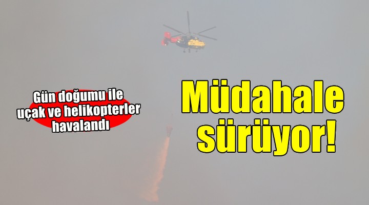 Menderes ve Seferihisar'da müdahale sürüyor...