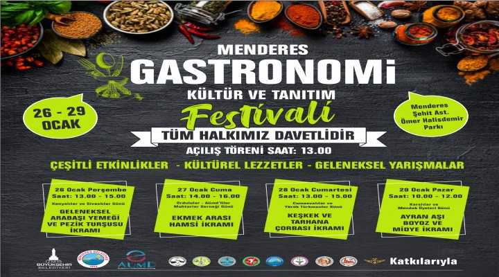 Menderes'te Gastronomi Kültür ve Tanıtım Festivali!