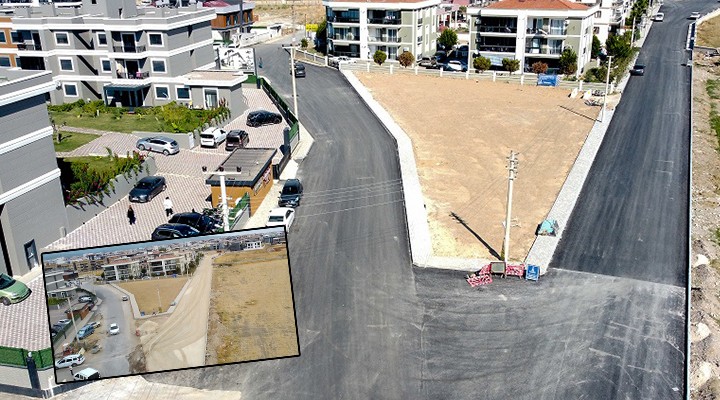 Menderes'te yollar asfaltlanıyor