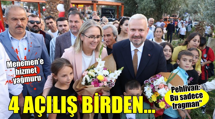 Menemen Belediyesi'nden 4 açılış birden...