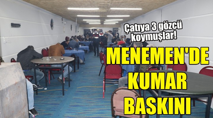 Menemen'de çiftliğe kumar baskını!