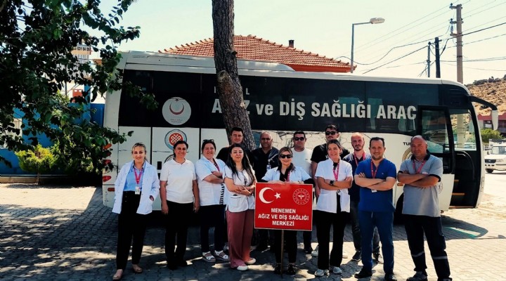 Menemen'de yaşlı, engelli ve çocuklar için mobil diş sağlığı hizmeti