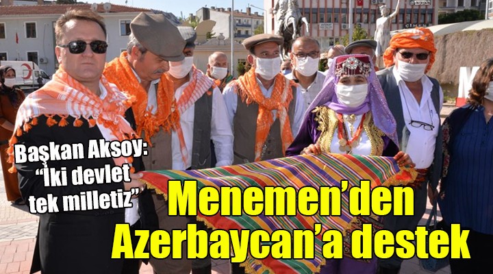 Menemen'den Azerbaycan'a destek