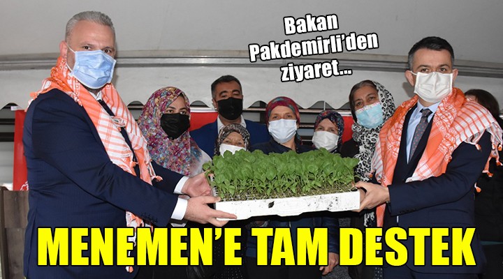 Menemen'e tam destek...