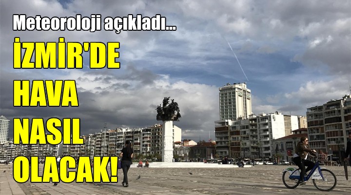 Meteoroloji'den son dakika açıklama! İzmir'de bugün hava nasıl?