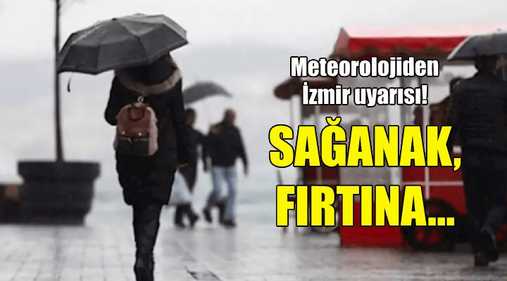 Meteorolojiden İzmir uyarısı!