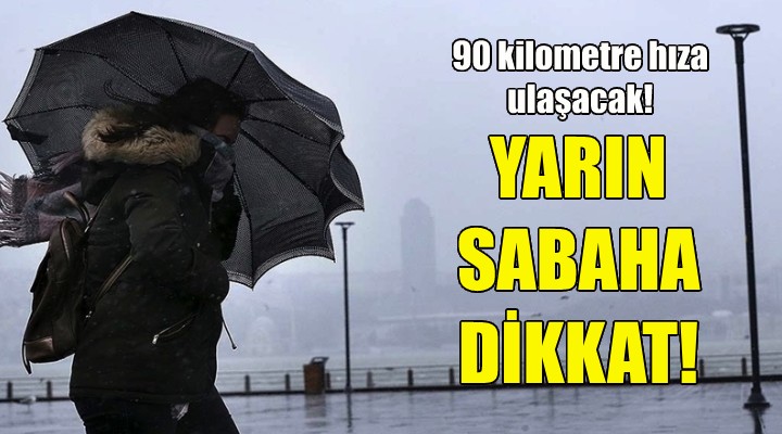 Meteorolojiden fırtına uyarısı!