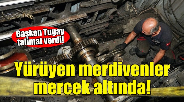 Metronun yürüyen merdivenlerinde geniş kapsamlı bakım çalışması!