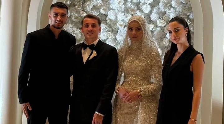 Milli futbolcu Kerem Aktürkoğlu evlendi