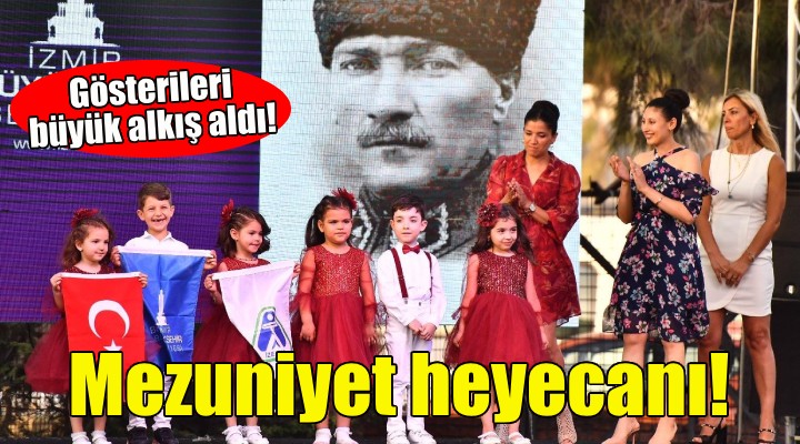 Minik öğrencilerin ilk mezuniyet heyecanı!