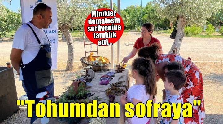 Miniklere doğadan sofraya tarım eğitimi