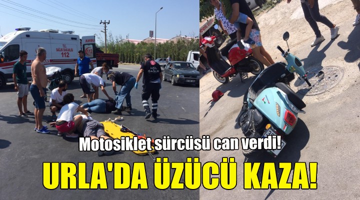 Motosiklet sürcüsü can verdi!