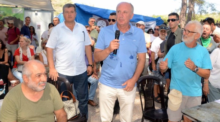 Muharrem İnce'ye Akbelen'de şok protesto... Alanı terk etti!