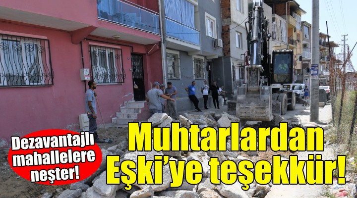 Muhtarlardan Başkan Eşki'ye teşekkür!