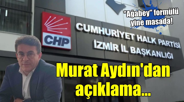 Murat Aydın'dan il başkanı adaylığı ile ilgili açıklama...