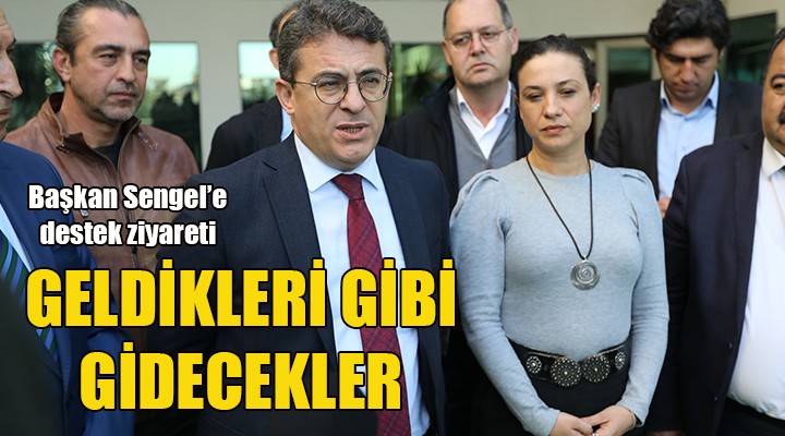 Murat Aydın ve meclis üyelerinden Başkan Sengel'e destek... GELDİKLERİ GİBİ GİDECEKLER
