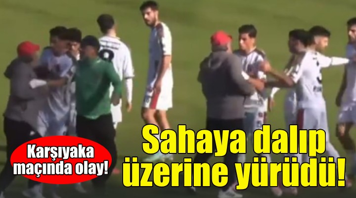 Mustafa Reşit Akçay sahaya girip futbolcusunun üzerine yürüdü!