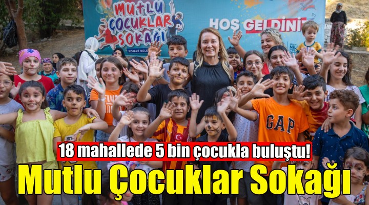 Mutlu Çocuklar Sokağı 18 mahallede 5 bin çocukla buluştu!