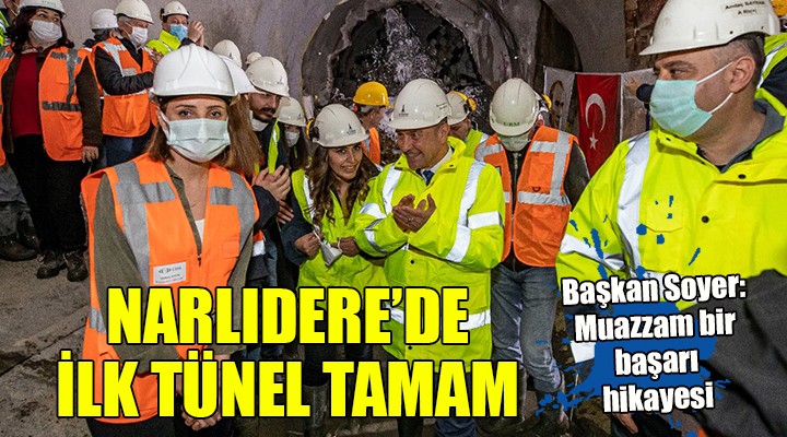 Narlıdere Metrosu'nda ilk tünel tamam...