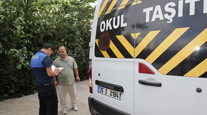 Narlıdere'de okul servisleri denetlendi