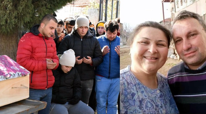 Oğullarını birliğine teslim etmek için gittikleri Malatya’da depremde ölen çift Torbalı'da toprağa verildi