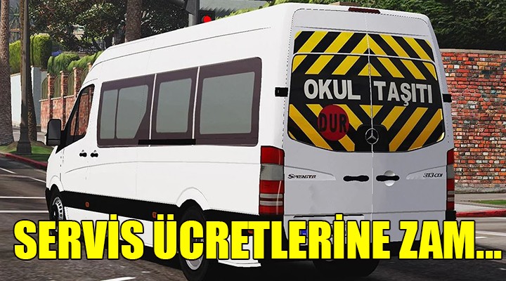 Okul servis ücretlerine zam