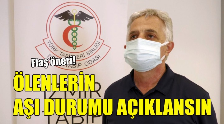 Ölenlerin aşı durumu açıklansın!