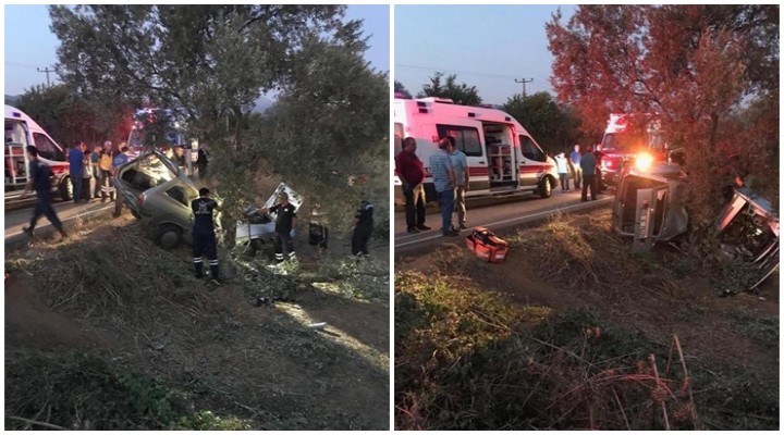 İzmir'de otomobil ağaca çarptı: 1 ölü!